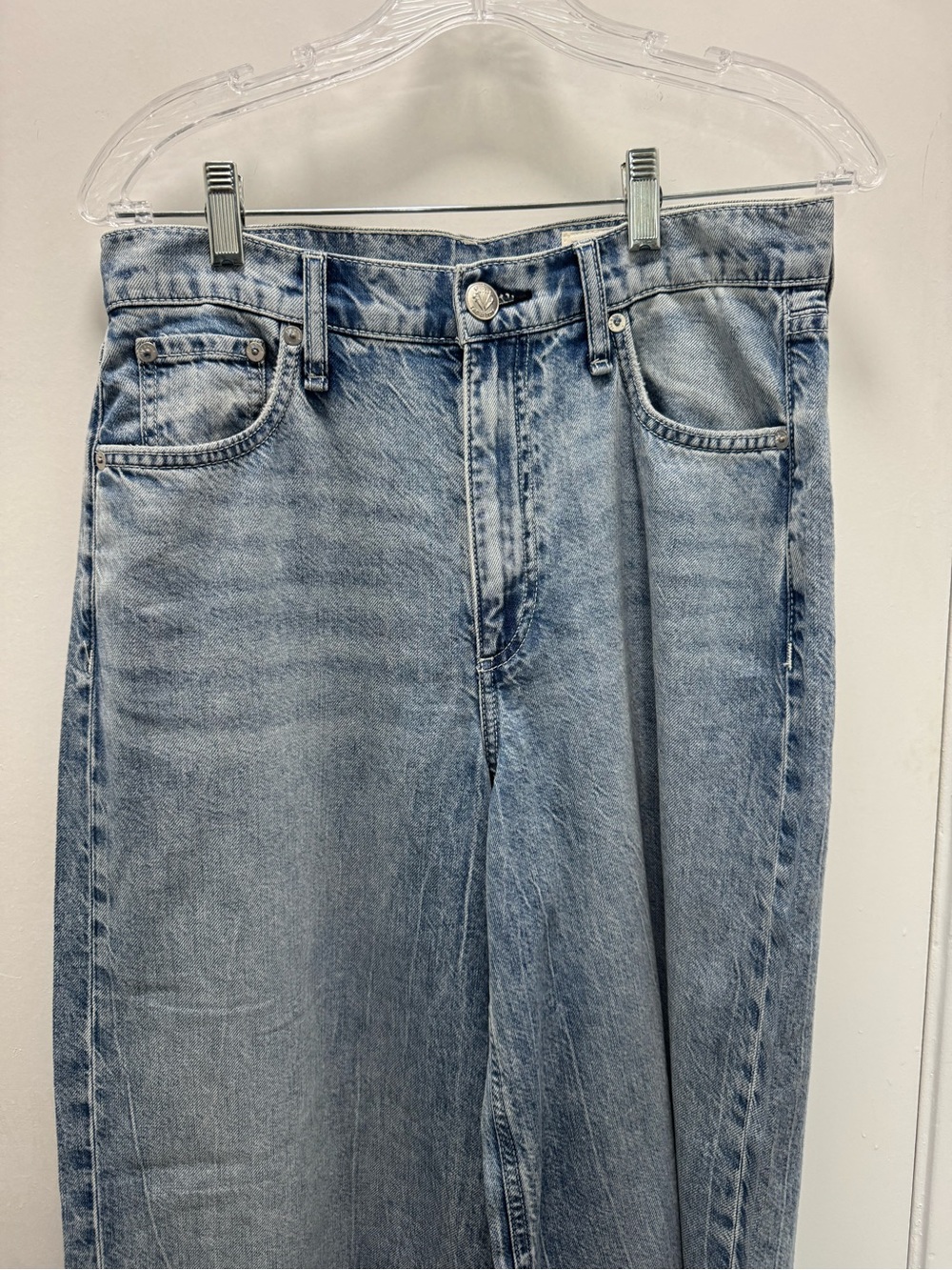 Rag & Bone Light Blue Women’s Featherweight Sweatpants Denim Jeans 28 Sofia NWT - Picture 4 of 15